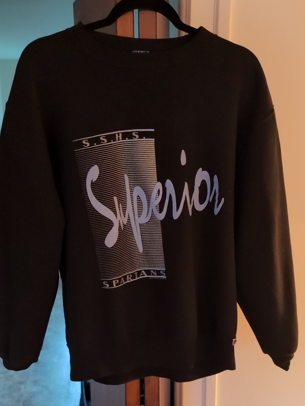 Vintage Graphic Crewneck Sweatshirt - Black